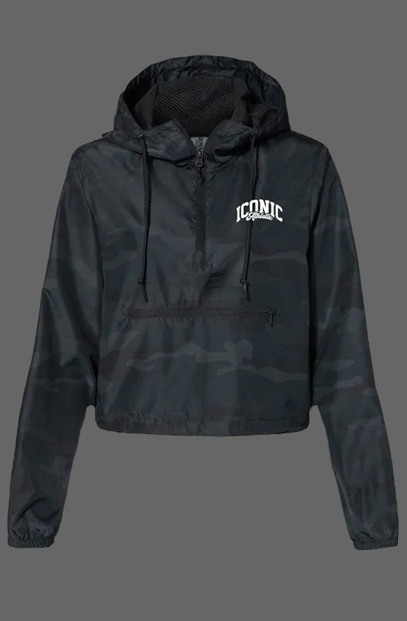 Lightweight Pullover Crop Windbreaker