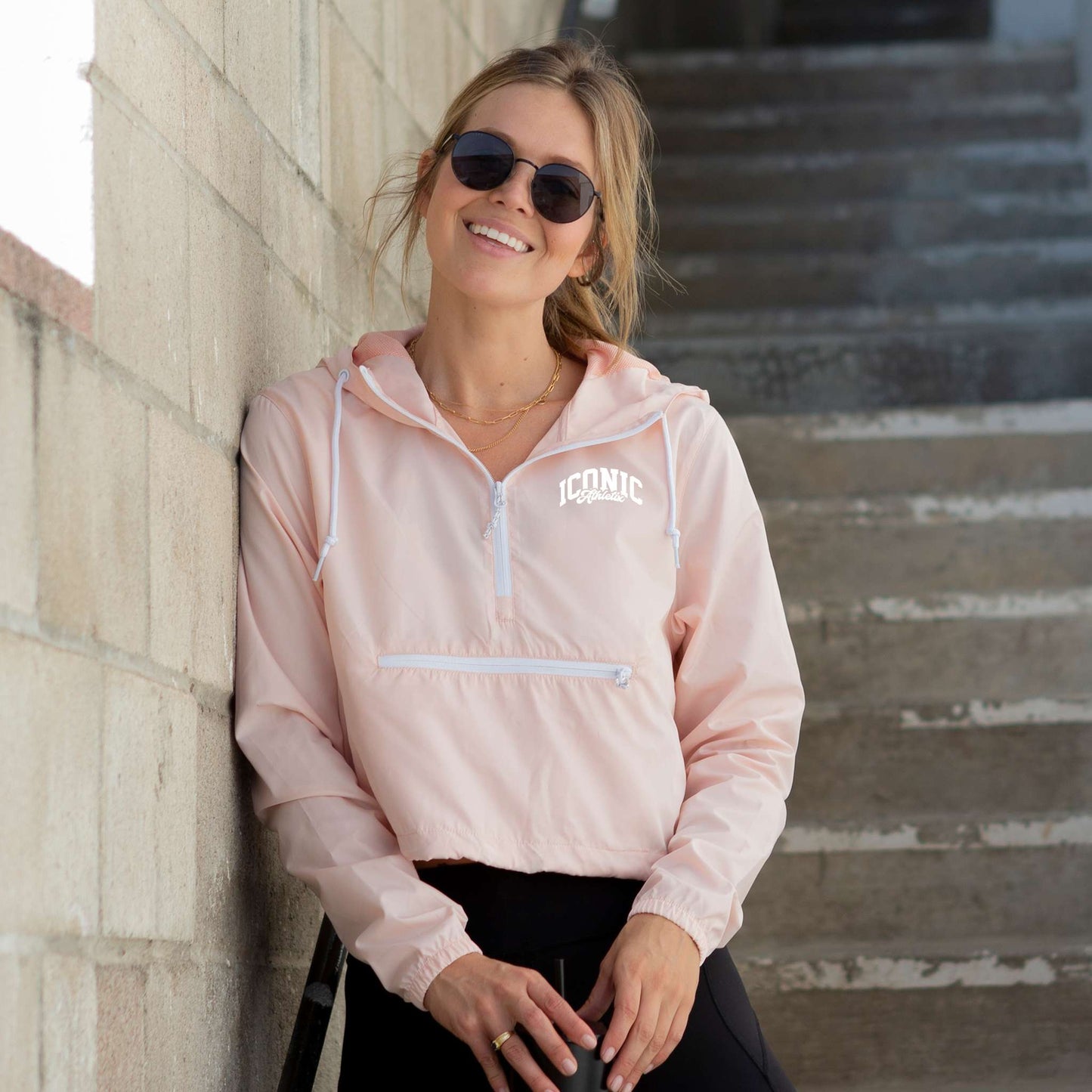 Lightweight Pullover Crop Windbreaker