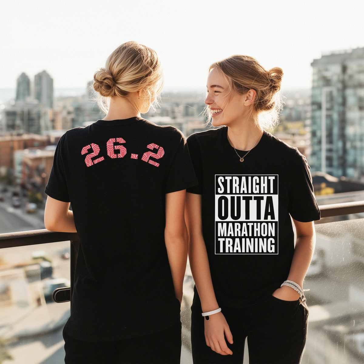 Straight Outta Marathon Training Graphic Tee