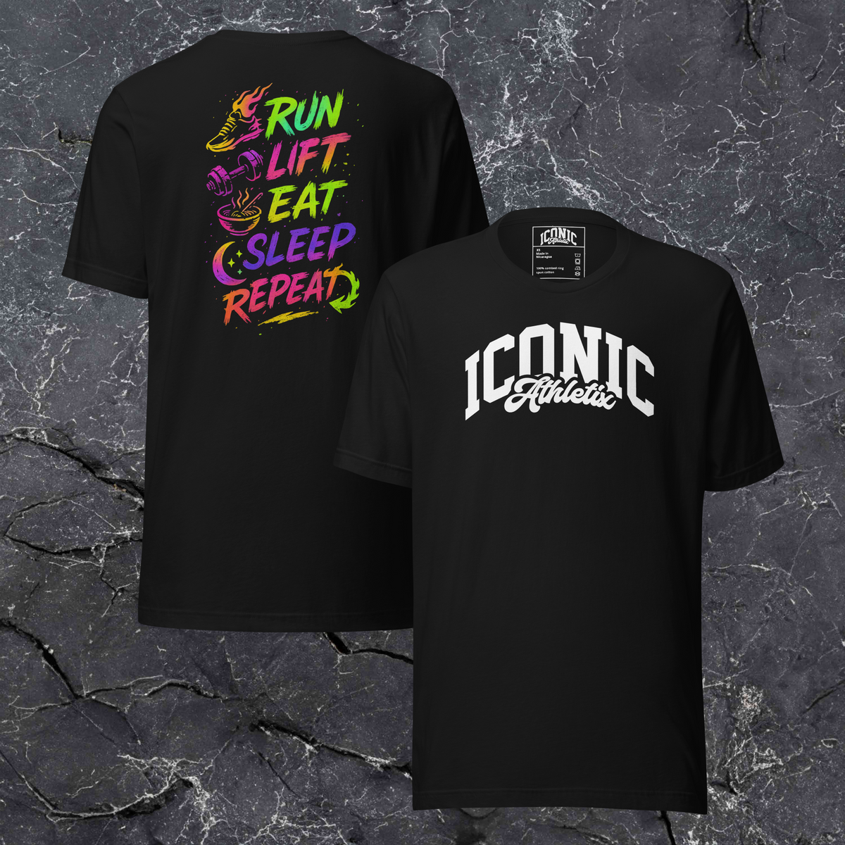 Run Lift Eat Sleep Repeat Lightweight Tee